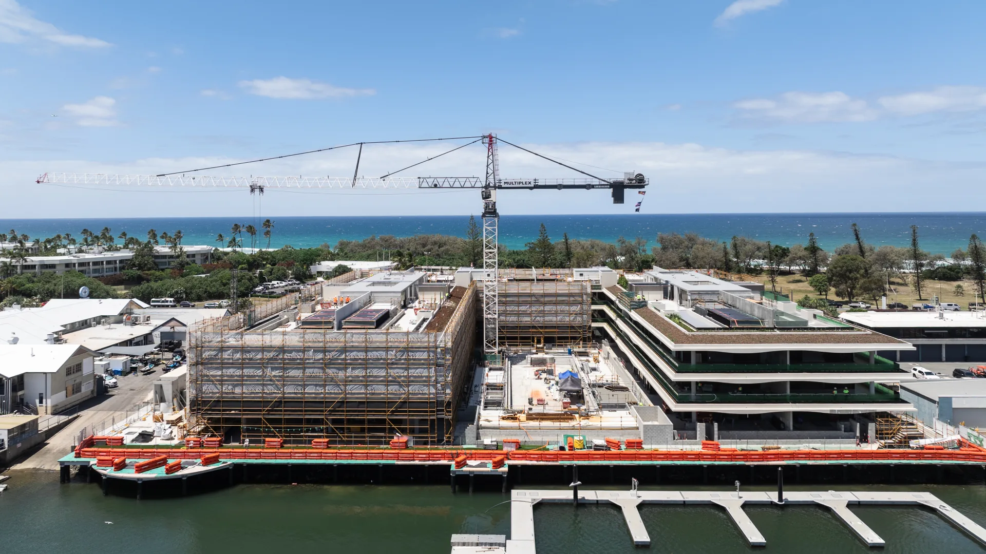 Mantaray Marina and Residences under construction, Main Beach